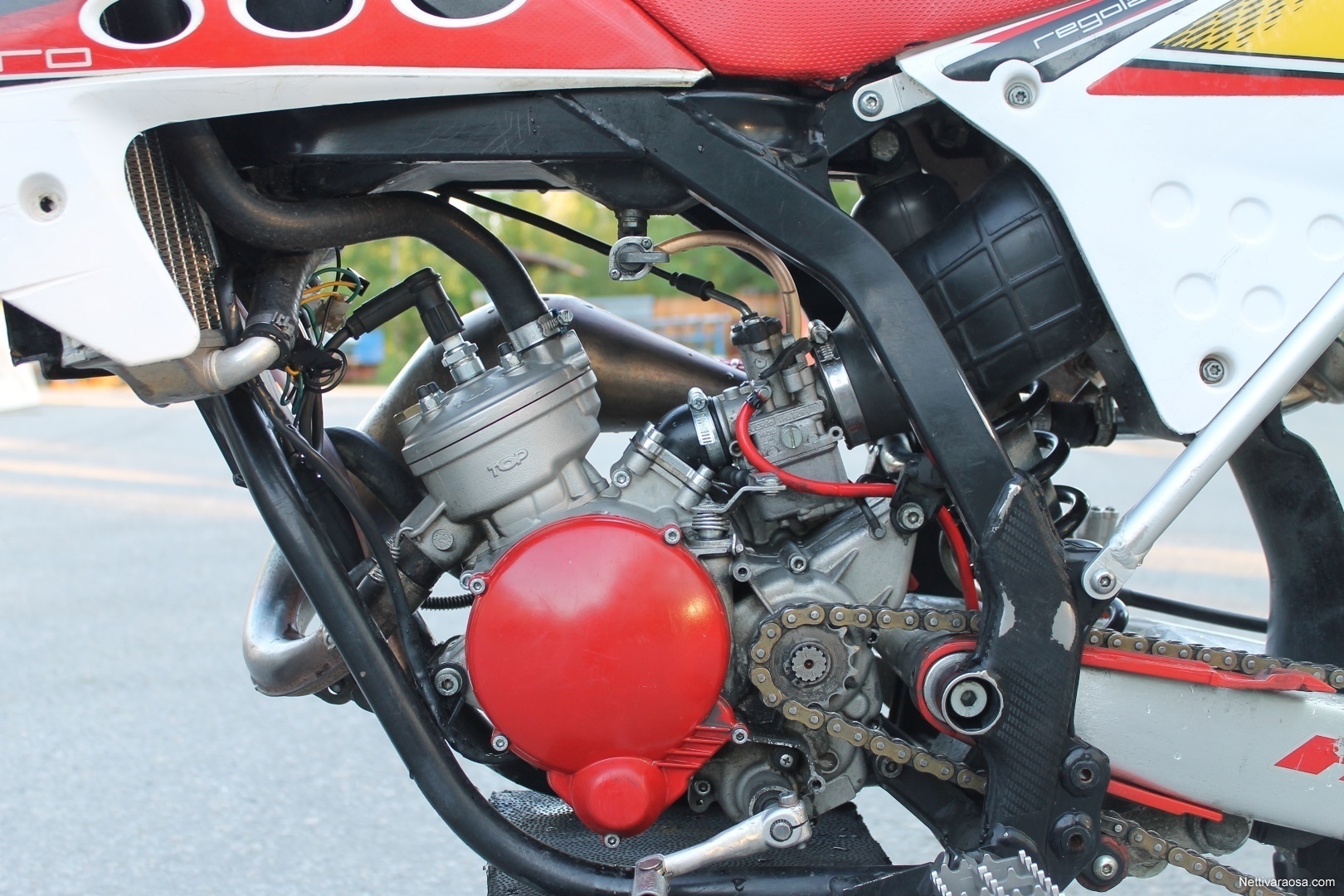 Nettivaraosa Fantic AM6 86cc TPR ja tehoputki änkän kanssa Moped