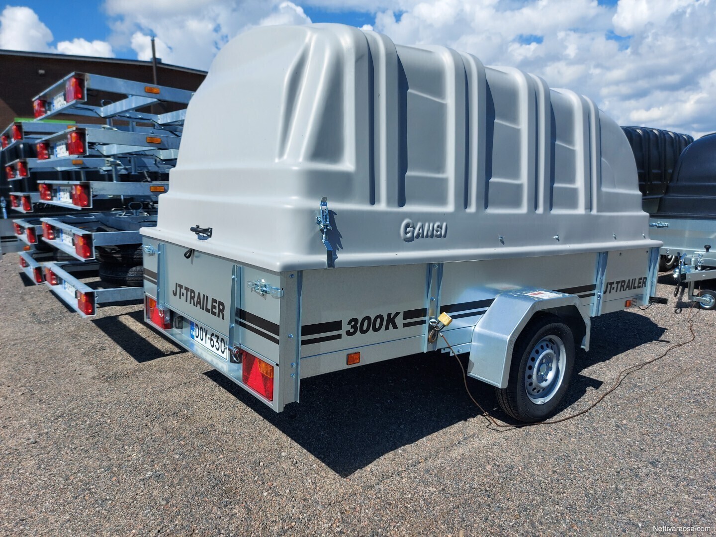 Nettivaraosa JTTRAILER 300x150x35 harmaa kuomu 2022 on varastossa