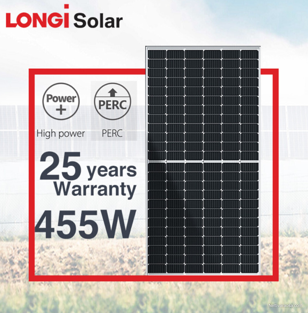 Nettivaraosa - Aurinkopaneeli Longi Solar 2022 - 450w - Elektroniikka -  Nettivaraosa