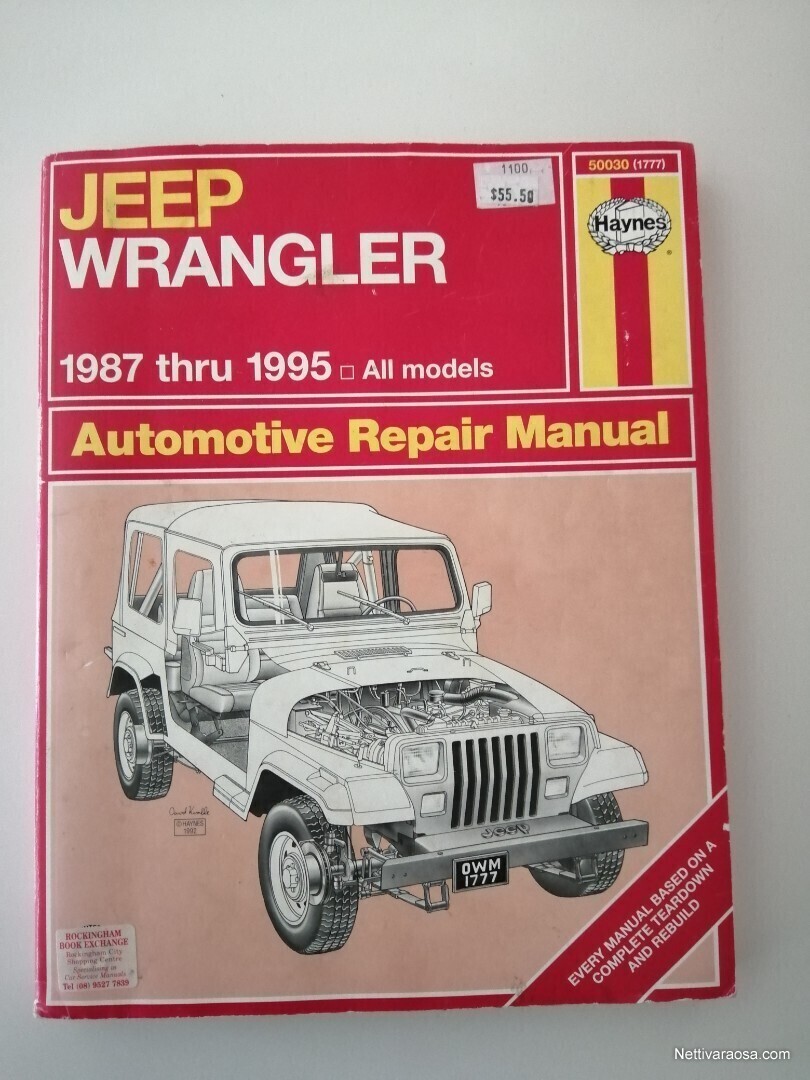 Nettivaraosa - Jeep Wrangler - Haynes - Vehicle literature - Nettivaraosa