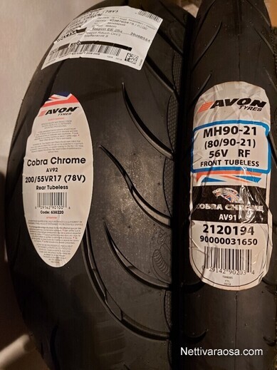 Nettivaraosa - Avon Cobra Chrome 2022 - 200/55/17 ja MH90-21 - Tyres ...