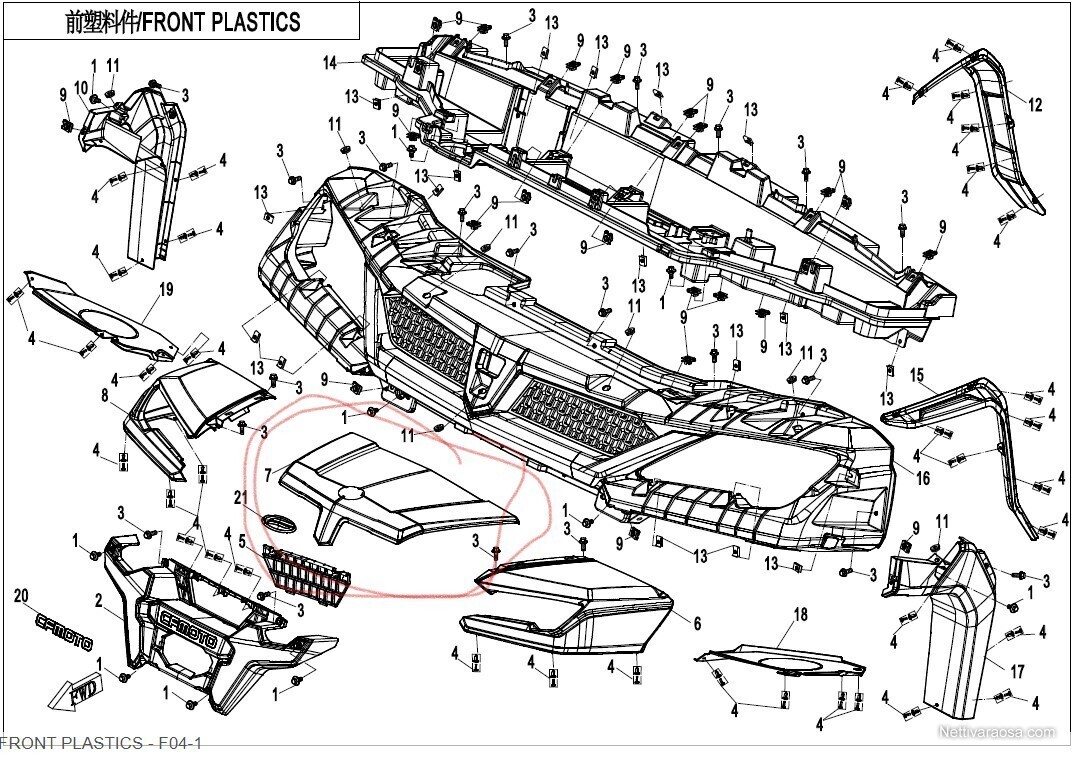 Nettivaraosa - CFMOTO huolto luukku - Mönkijän varaosat ja tarvikkeet -  Nettivaraosa
